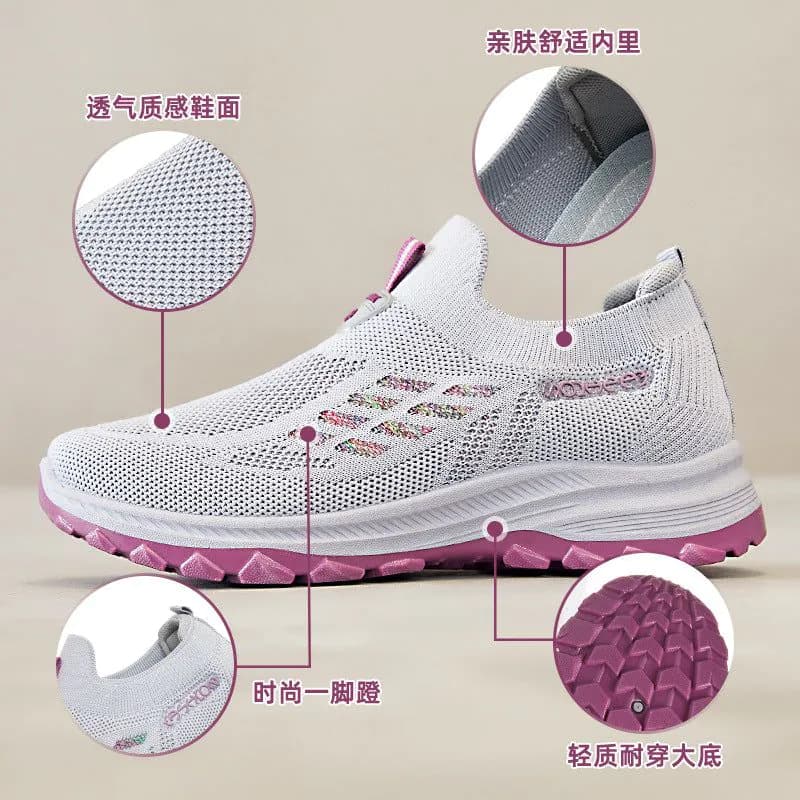 image-Women's Casual Shoes, Breathable Soft Soles, Autumn Walking Shoes