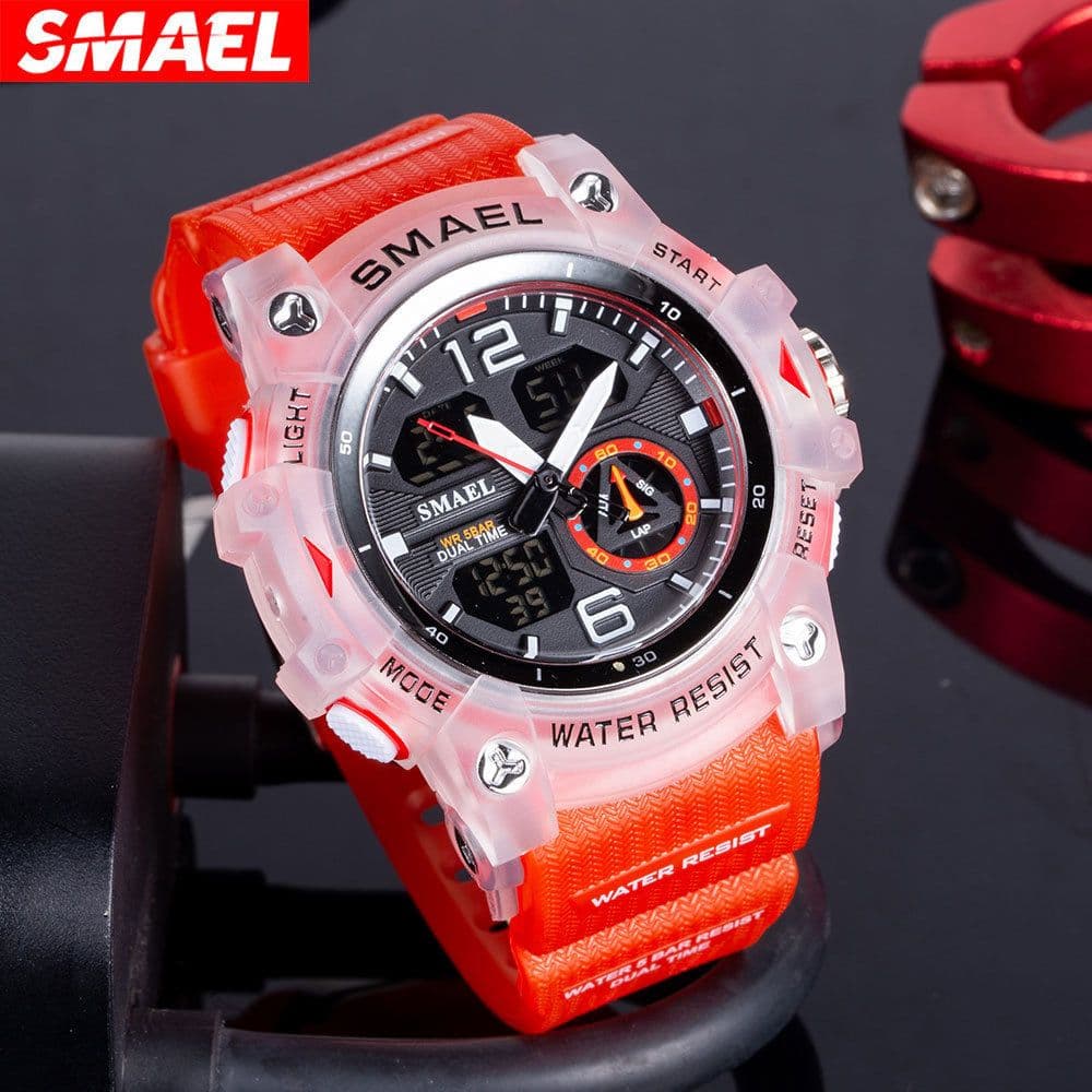 image-SMAEL Outdoor Dual Display Watch Men's 50mm