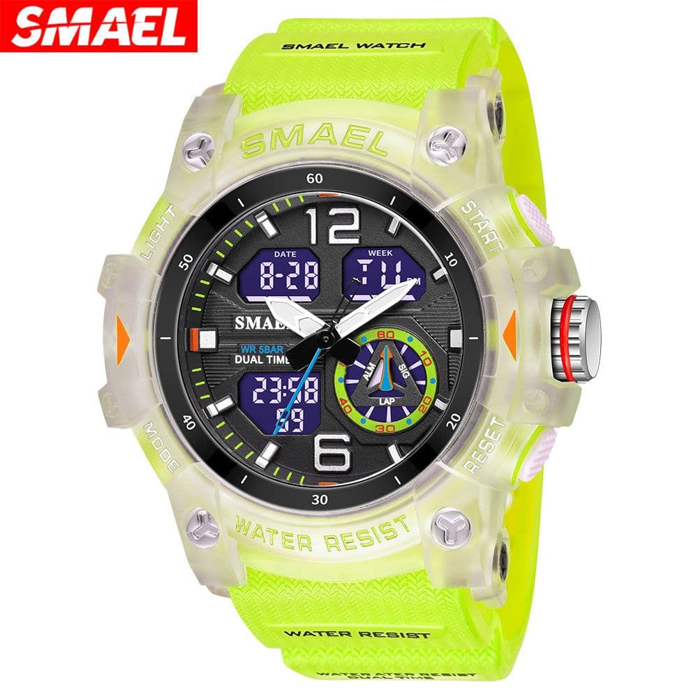 image-SMAEL Outdoor Dual Display Watch Men's 50mm