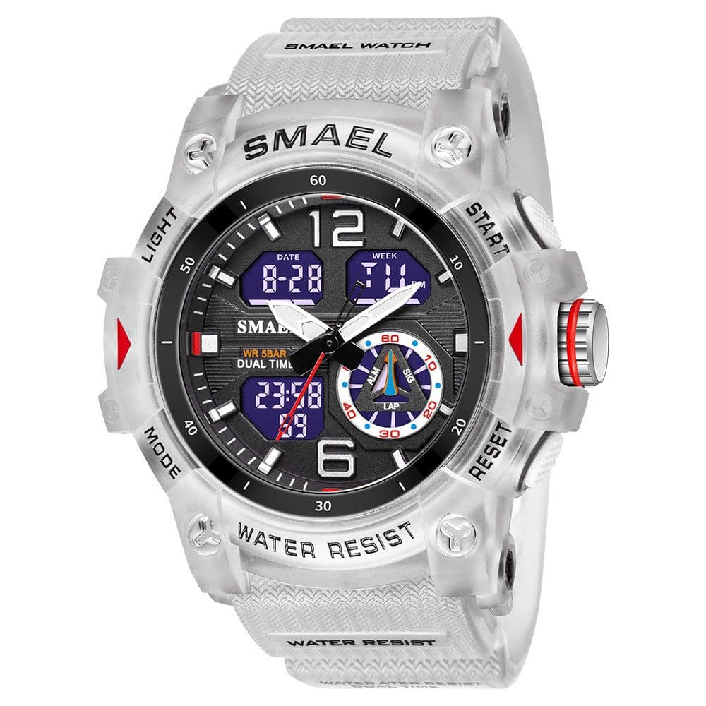 image-SMAEL Outdoor Dual Display Watch Men's 50mm