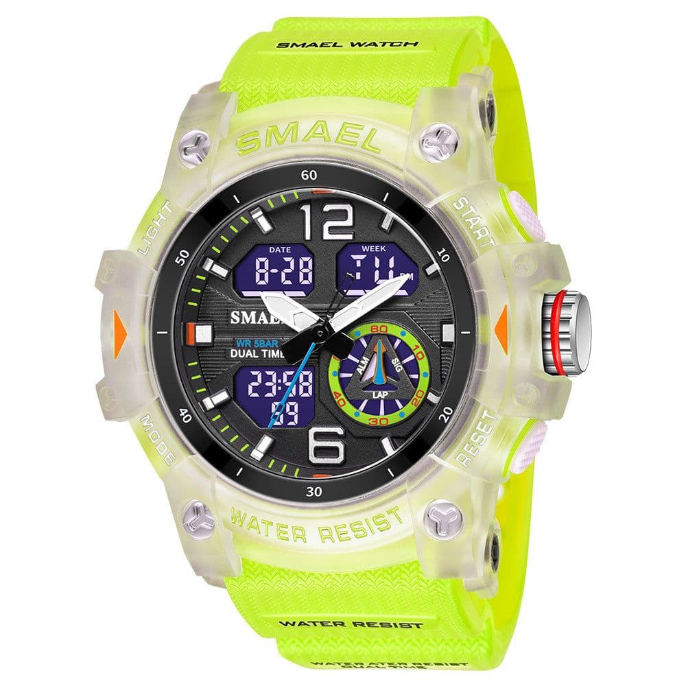 image-SMAEL Outdoor Dual Display Watch Men's 50mm