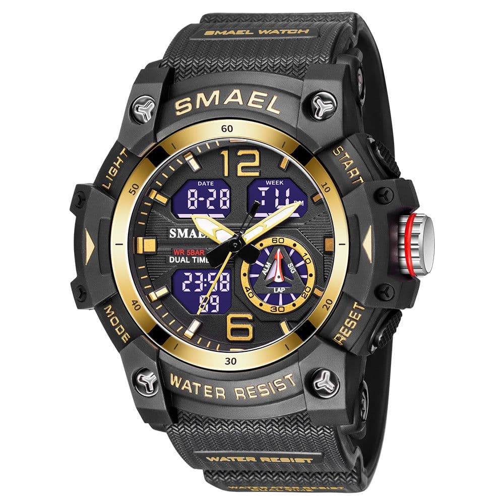 image-SMAEL Outdoor Dual Display Watch Men's 50mm