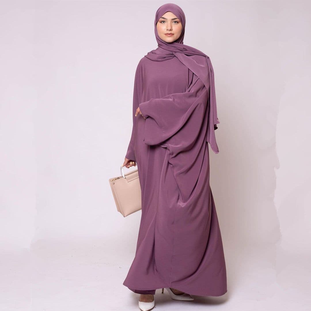 image-Loriya A-Line Robe Dress LR468 with Headscarf