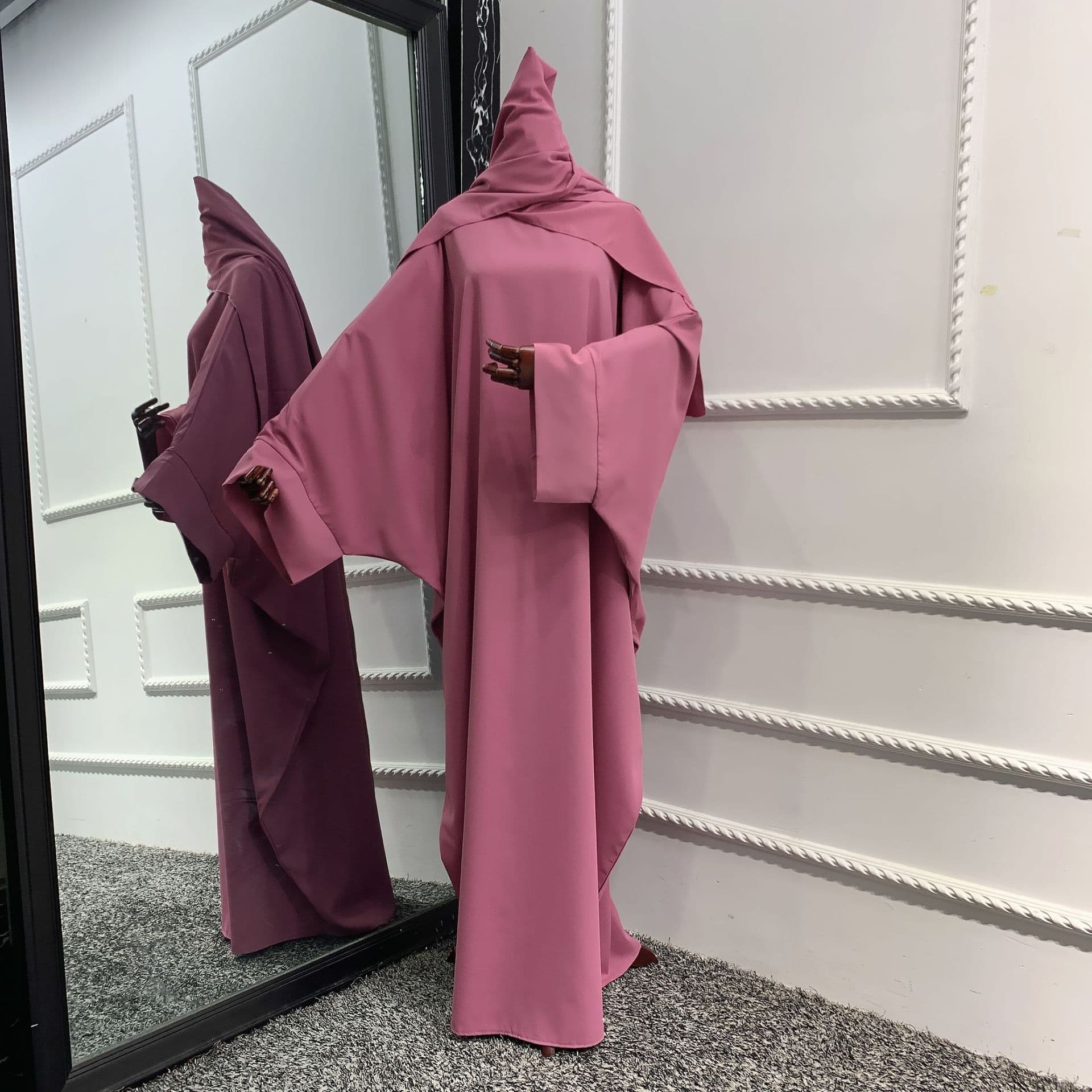 image-Loriya A-Line Robe Dress LR468 with Headscarf