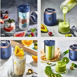 image-Chigo Portable Juicer Cup 200W 6-Blade 400mL