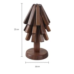 image-Black Walnut Wood Insulation Pad Square