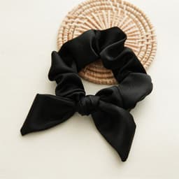 image-Simple Bow Tie Hair Tie Elastic Fabric