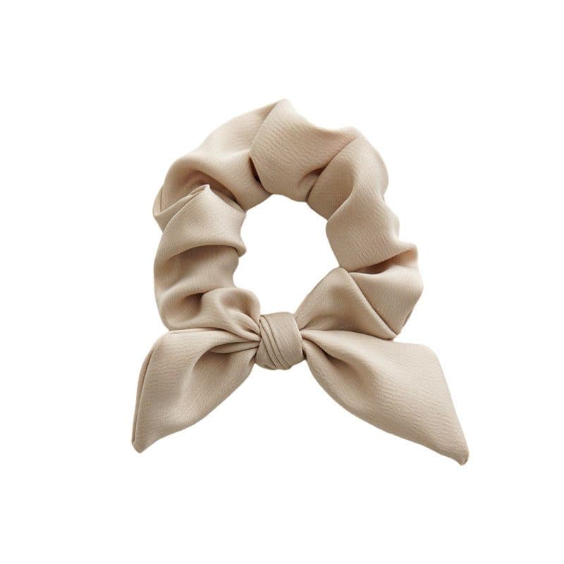 image-Simple Bow Tie Hair Tie Elastic Fabric