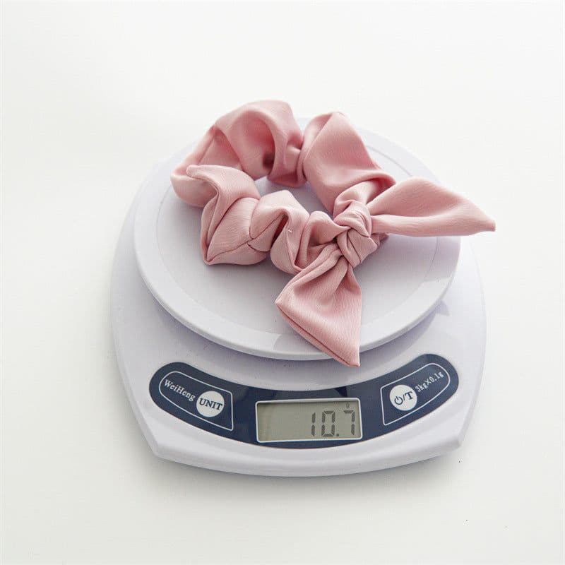 image-Simple Bow Tie Hair Tie Elastic Fabric