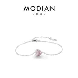 image-Mo Dian Sweet S925 Sterling Silver Diamond Bracelet