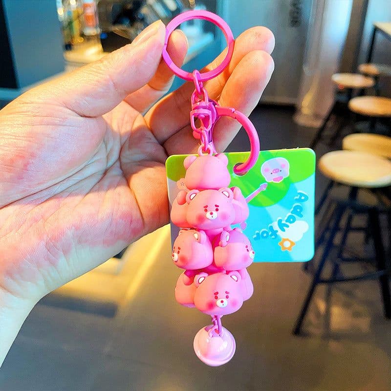 image-Sanrio Cartoon Jenga Keychain