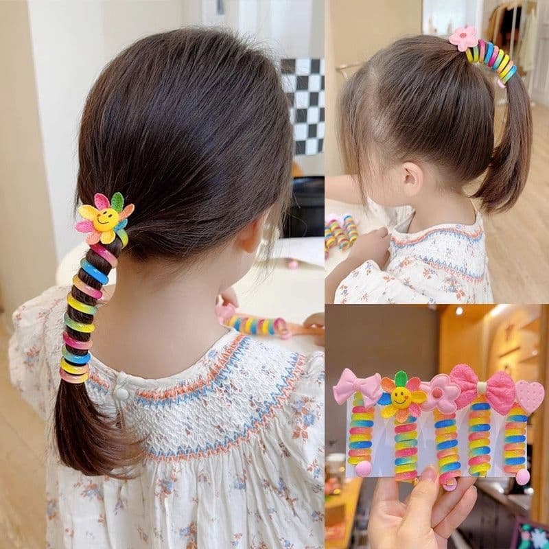image-Children's Sunflower Elastic Hair Bands
