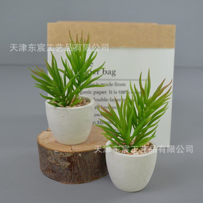 image-Dongchen Craftsmanship Artificial Succulent Plant Pot