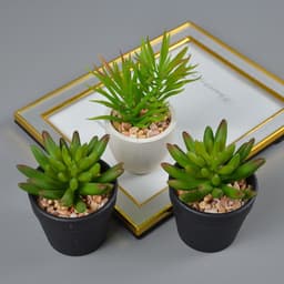 image-Dongchen Craftsmanship Artificial Succulent Plant Pot