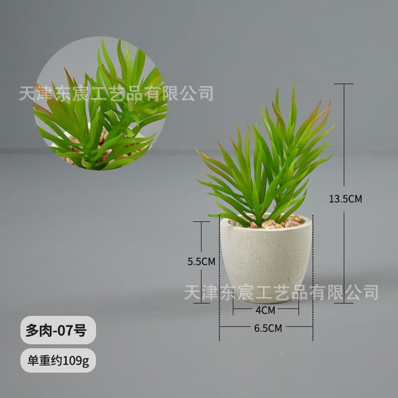 image-Dongchen Craftsmanship Artificial Succulent Plant Pot