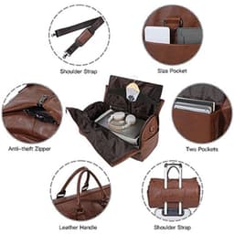 image-Spot 2-in-1 Convertible Travel Carry-On Luggage Bag