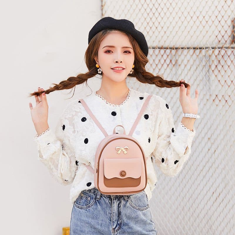 image-Women's Crossbody Backpack Small Square Bag