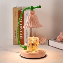 image-Wax Melting Lamp with Timer, Aromatherapy Night Light
