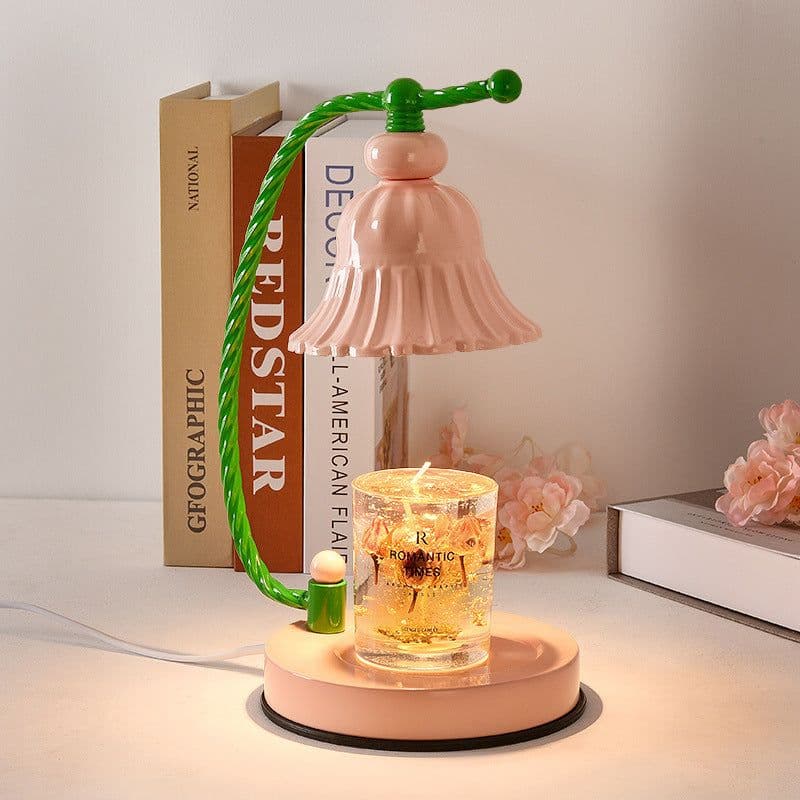 image-Wax Melting Lamp with Timer, Aromatherapy Night Light