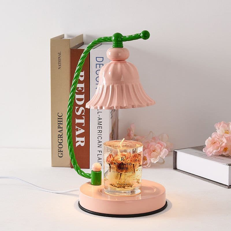 image-Wax Melting Lamp with Timer, Aromatherapy Night Light