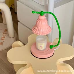 image-Wax Melting Lamp with Timer, Aromatherapy Night Light