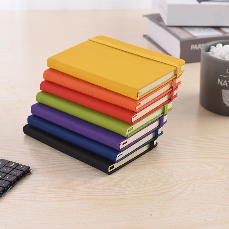 image-Business A5 Notebook with PU Strap, Customizable Logo