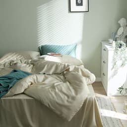 image-60-Count Tencel Four-Piece Bedding Set, Ice Silk Sheets