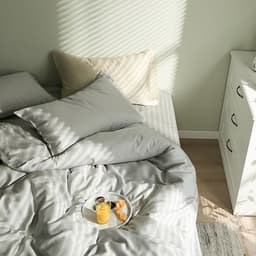 image-60-Count Tencel Four-Piece Bedding Set, Ice Silk Sheets