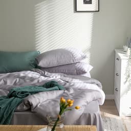 image-60-Count Tencel Four-Piece Bedding Set, Ice Silk Sheets