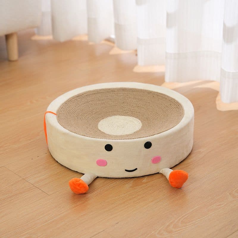 image-Sisal Cat Scratching Board, Round Basin Design