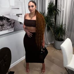 image-Sleeveless Chest-Wrap Slim Fit Long Skirt Suit