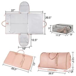image-Foldable Travel Luggage Bag 36-55L Polyester