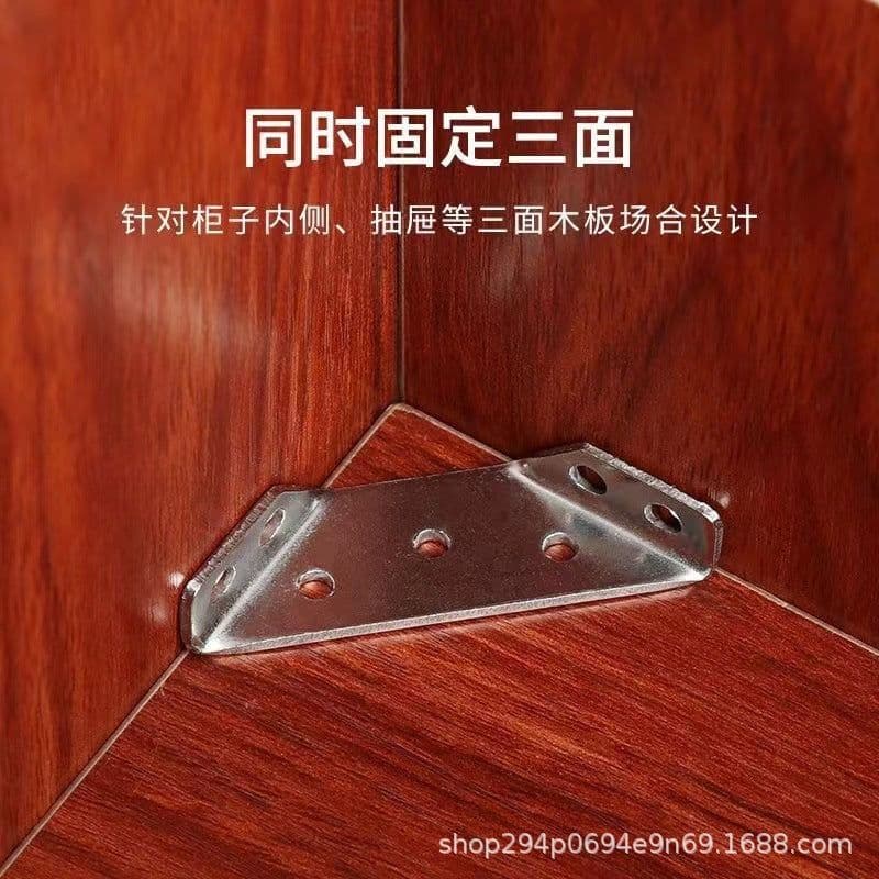 image-Stainless Steel 90° Angle Bracket Right Angle Fastener