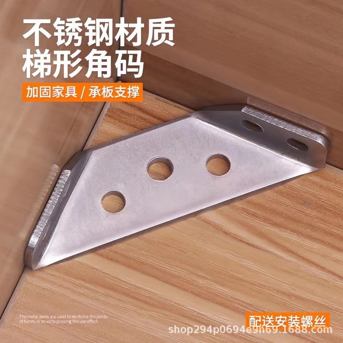 image-Stainless Steel 90° Angle Bracket Right Angle Fastener