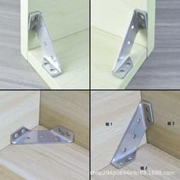 image-Stainless Steel 90° Angle Bracket Right Angle Fastener