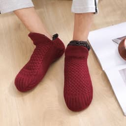 image-Floor Socks Slippers Women's Thick Velvet Thermal
