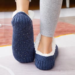image-Floor Socks Slippers Women's Thick Velvet Thermal