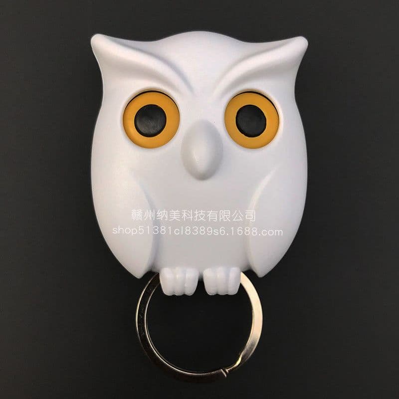 image-Creative Owl Shape Magnetic Key Hook