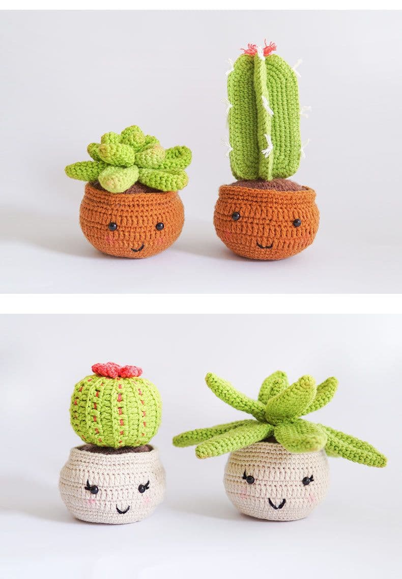 image-DIY Crochet Material Bag Cactus