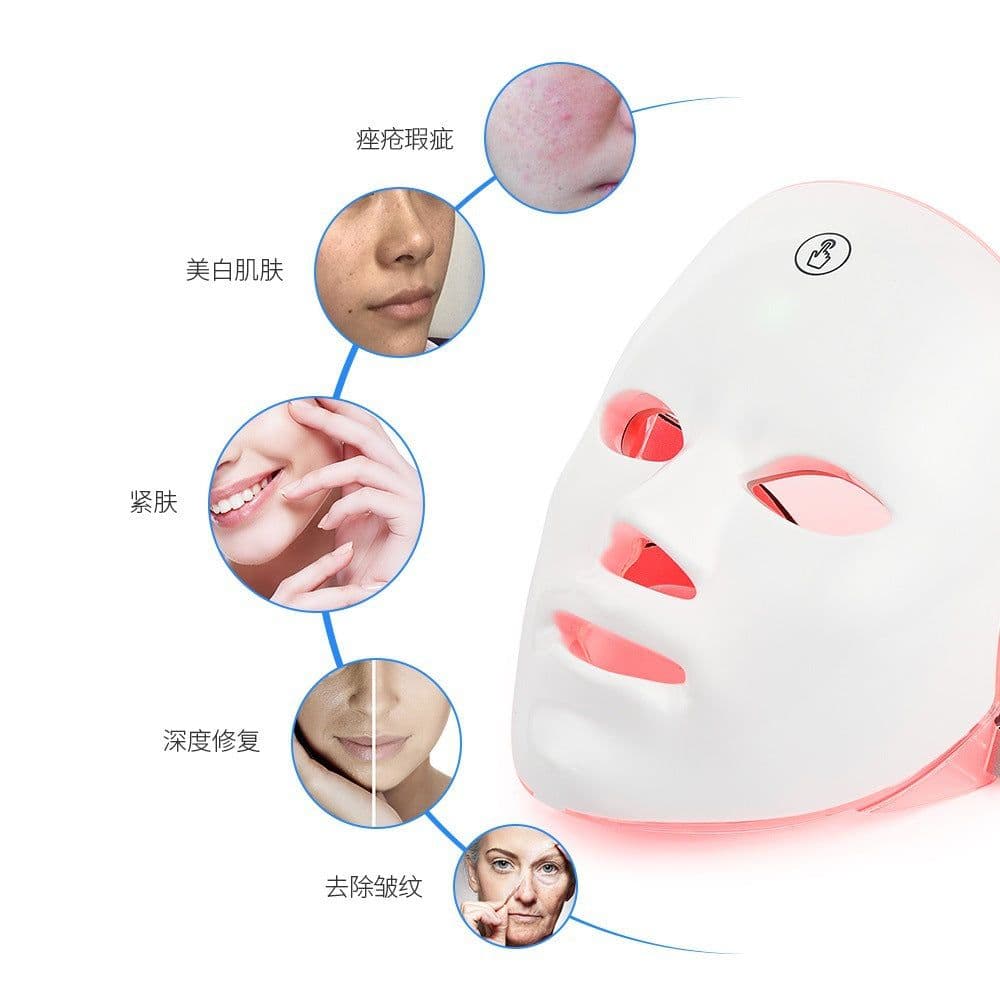 image-LED Photon Beauty Mask Facial Skin Rejuvenation Device