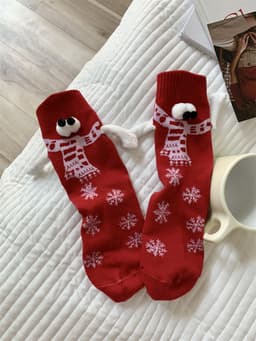 image-Cross-Border Hand-Holding Magnetic Socks for Women