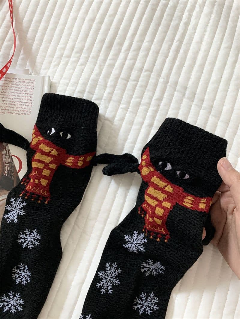 image-Cross-Border Hand-Holding Magnetic Socks for Women