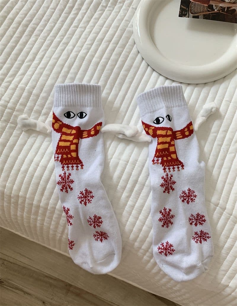 image-Cross-Border Hand-Holding Magnetic Socks for Women
