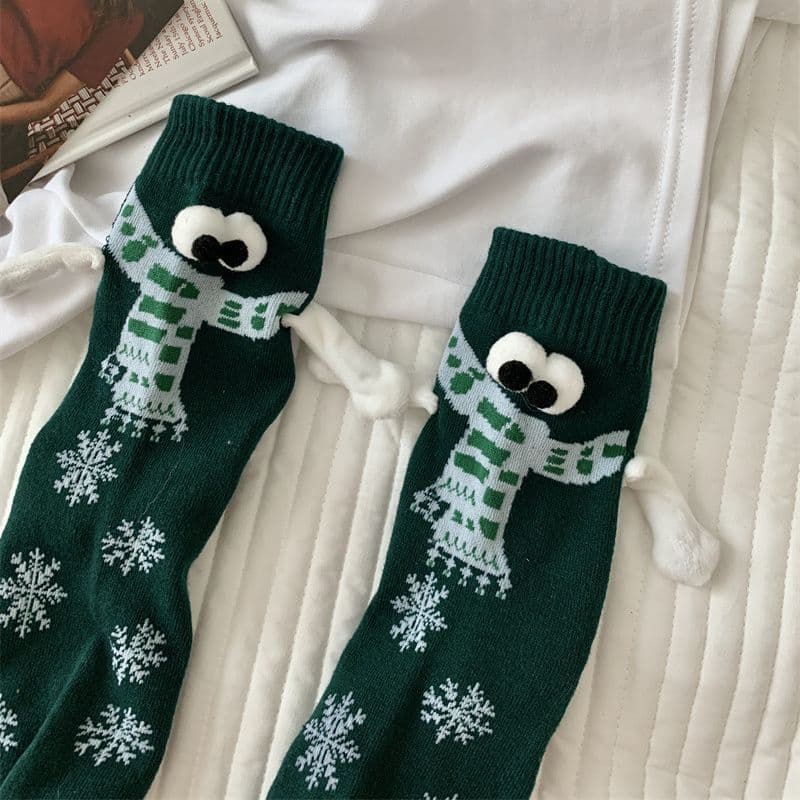 image-Cross-Border Hand-Holding Magnetic Socks for Women