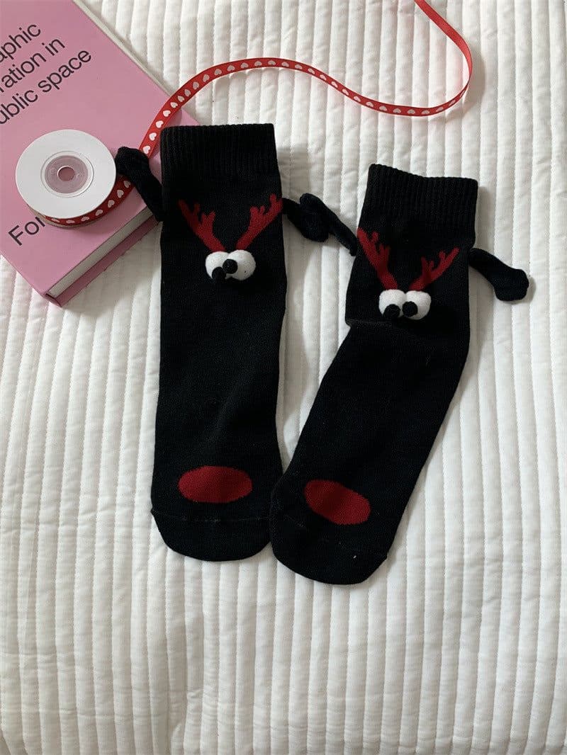 image-Cross-Border Hand-Holding Magnetic Socks for Women
