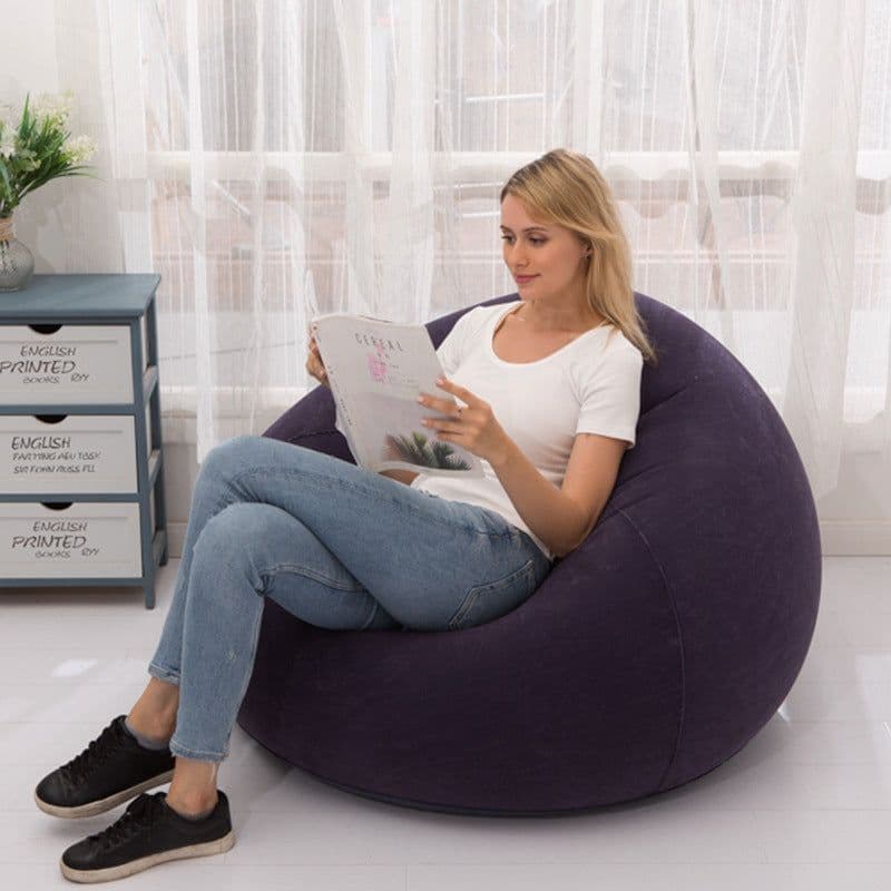 image-Senyoubaо Inflatable Sofa Brown 110x110x85CM