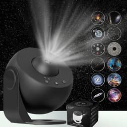 image-Globe Galaxy Starry Sky Lamp Projector, 12 Films