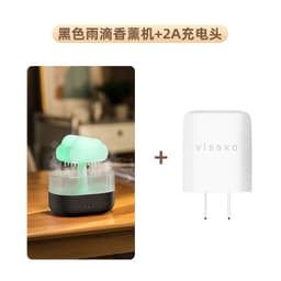 image-Vissko Raindrop Aromatherapy Humidifier USB Night Light