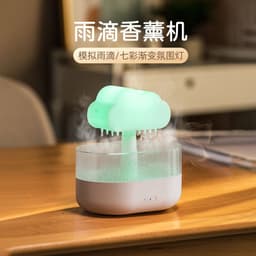 image-Vissko Raindrop Aromatherapy Humidifier USB Night Light