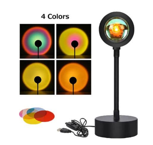 image-Cross-border Intelligent APP Controlled RGB Sunset Lamp